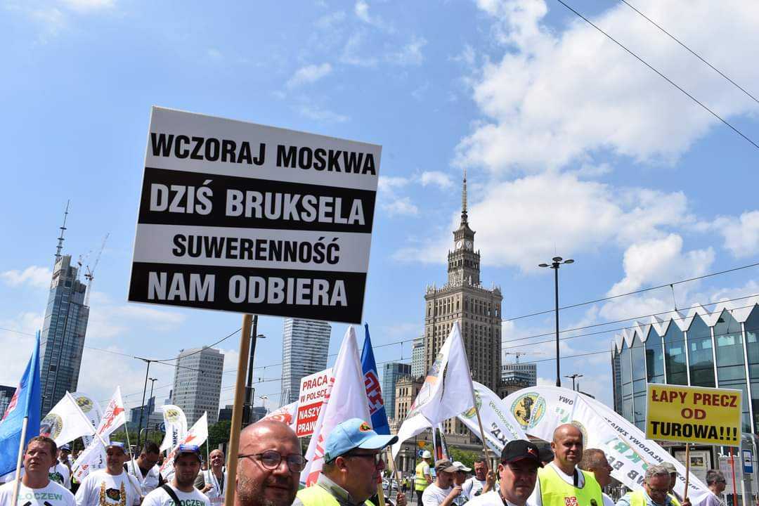Górnicy i energetycy protestują w Warszawie