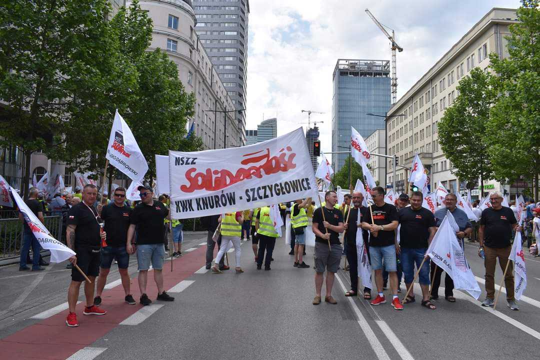 Górnicy i energetycy protestują w Warszawie