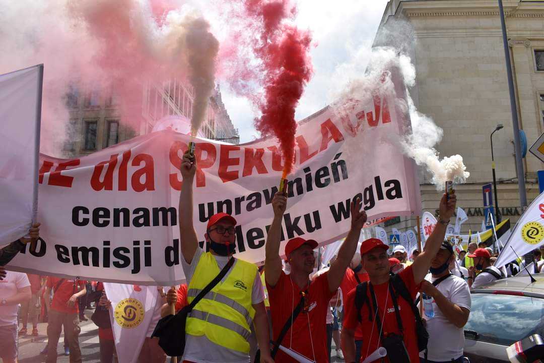 Górnicy i energetycy protestują w Warszawie