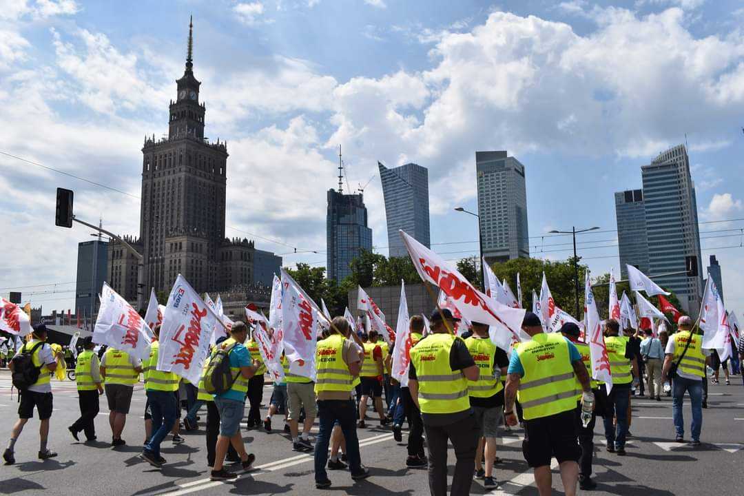 Górnicy i energetycy protestują w Warszawie