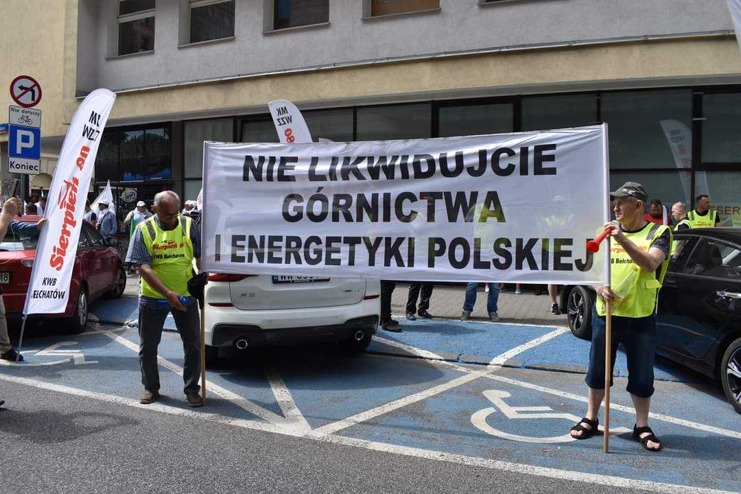 Górnicy i energetycy protestują w Warszawie