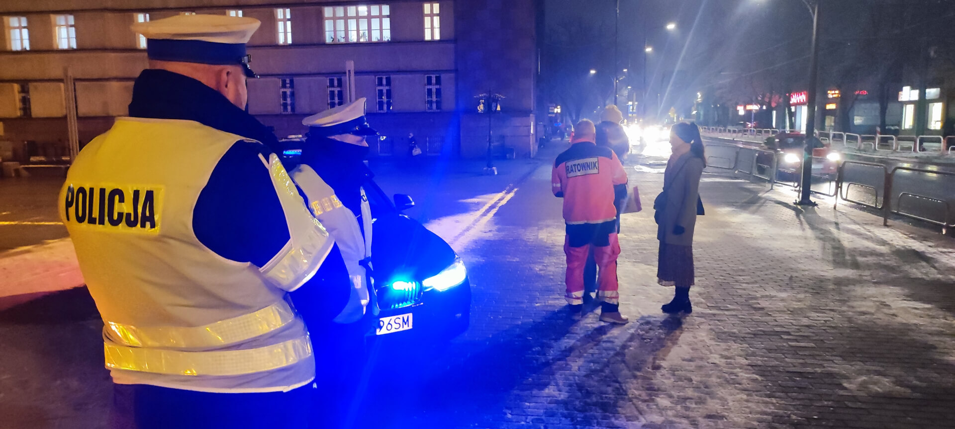 Przy rynku w Nowym Bytomiu też oznakowaliśmy sporo osób