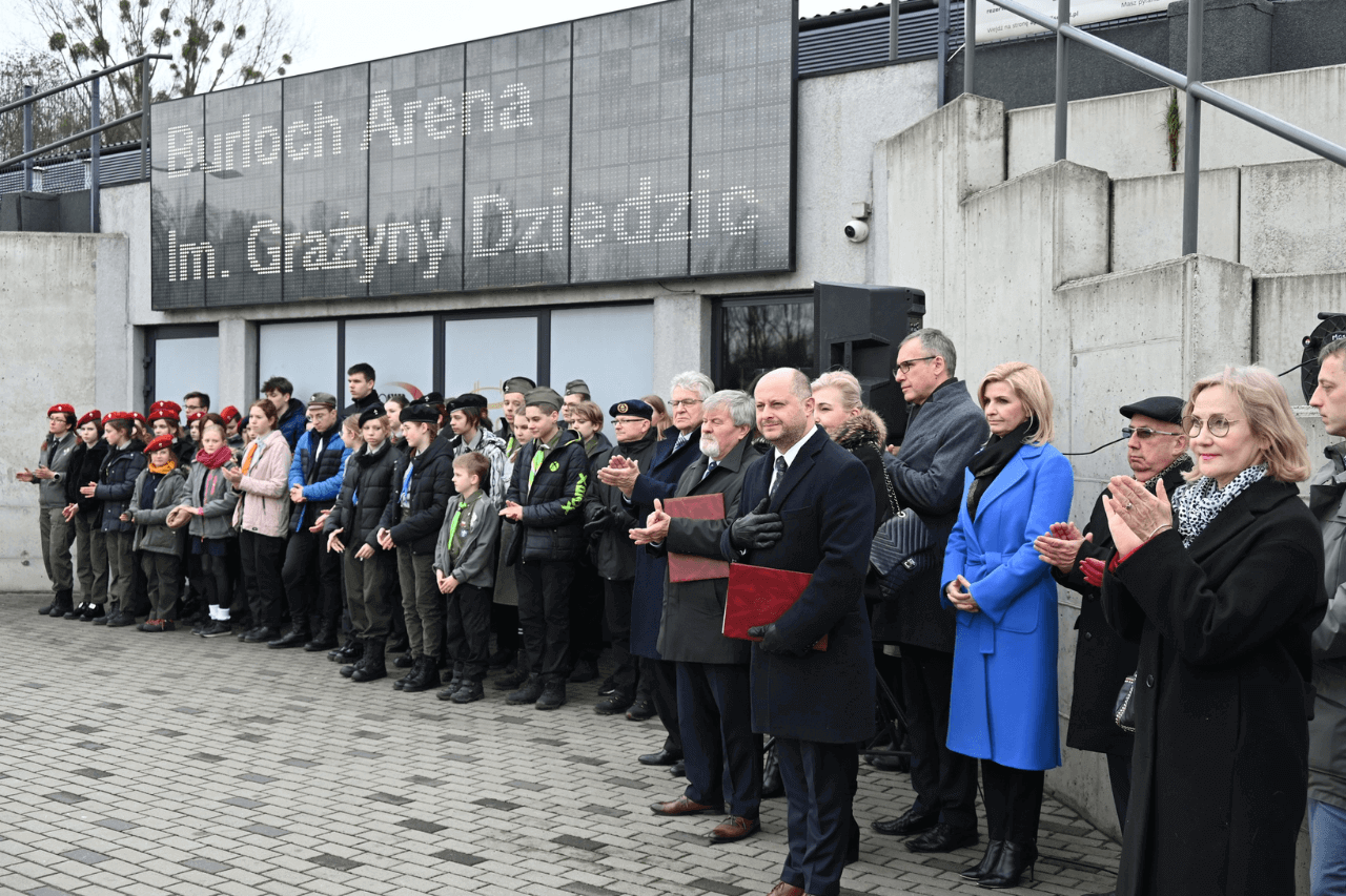 Odsłonięcie tablicy Grażyny Dziedzic