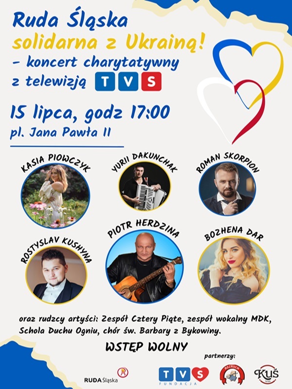 Koncert charytatywny już w najbliższy piątek, 15 lipca