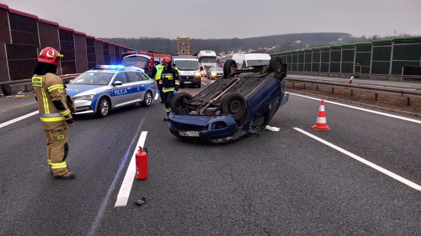 Na szczęście kierującej nic się nie stało