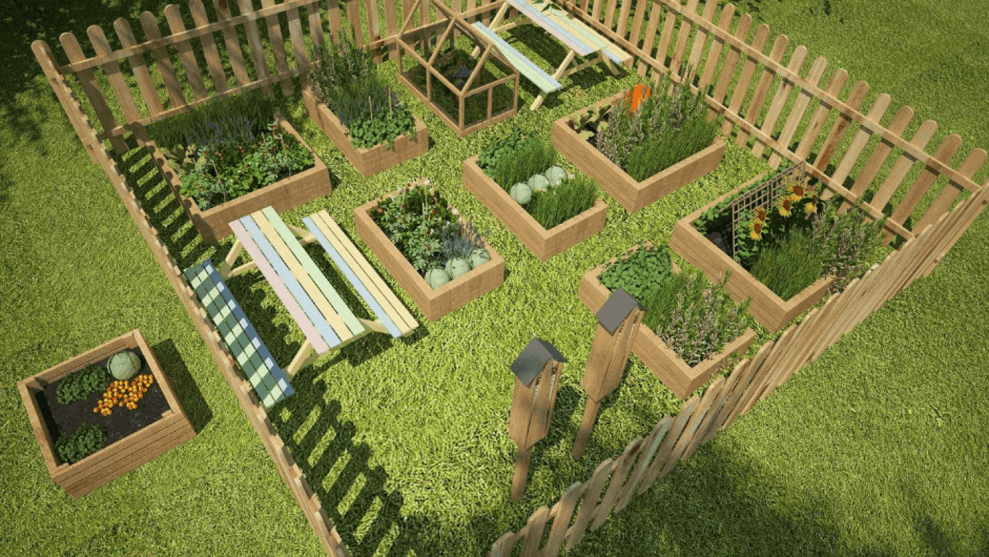 Tak wygląda projekt ogródka warzywnego dla zwycięskich przedszkoli