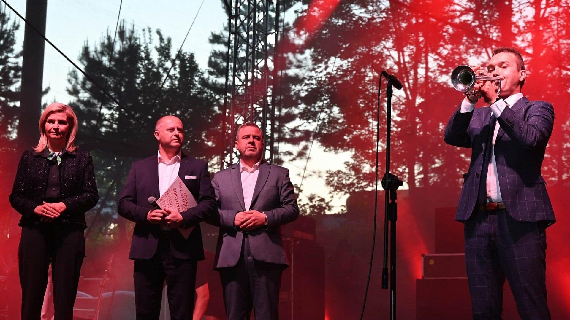 Prapremiera hejnału podczas Dni Rudy Śląskiej Prapremiera hejnału podczas Dni Rudy Śląskiej