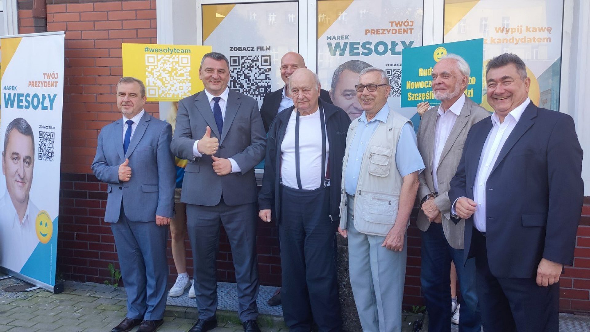 Marek Wesoły z byłymi prezydentami miasta Marek Wesoły z byłymi prezydentami miasta