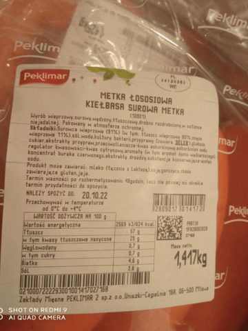 Metka z bakteriami Listeria Metka z bakteriami Listeria