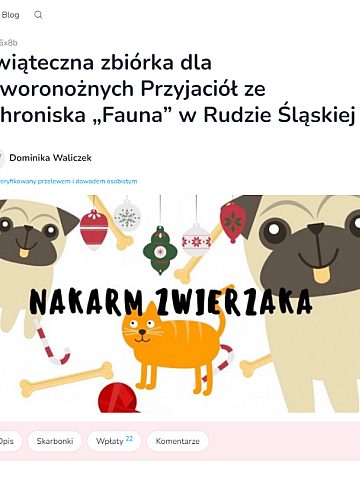 Zbiórka na TOZ Fauna Zbiórka na TOZ Fauna