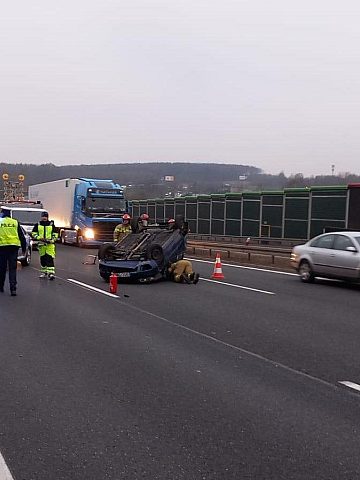 Przez ponad godzinę na tym odcinku tworzyły się korki Przez ponad godzinę na tym odcinku tworzyły się korki