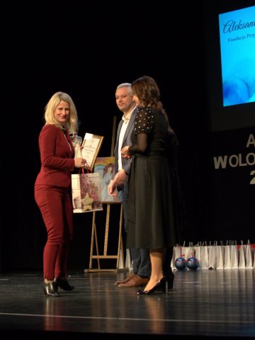 Ola Poloczek odbiera Anioła Ola Poloczek odbiera Anioła