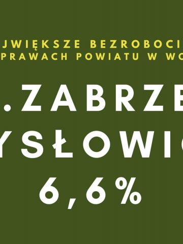 Największe bezrobocie Miasta na prawach powiatu w woj śl Ąskim 3 Największe bezrobocie Miasta na prawach powiatu w woj śl Ąskim 3