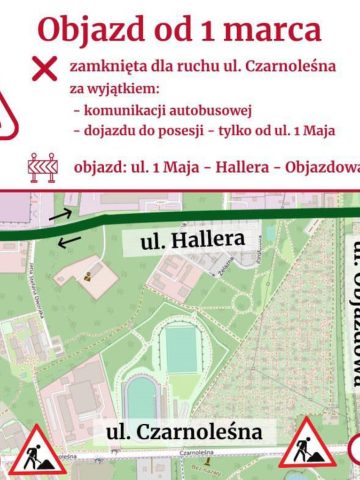 Mapa objazdu Mapa objazdu