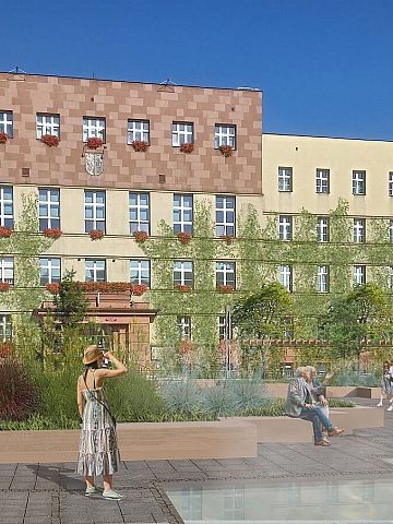 Więcej zieleni i ławek - to nowa koncepcja rynku Więcej zieleni i ławek - to nowa koncepcja rynku