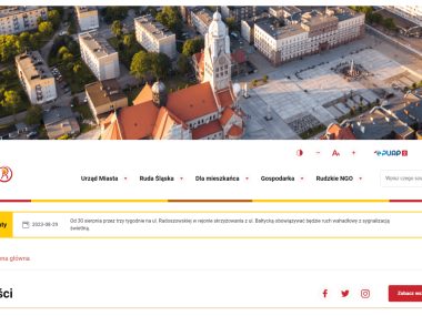 Nowa witryna Rudy Śląskiej Nowa witryna Rudy Śląskiej