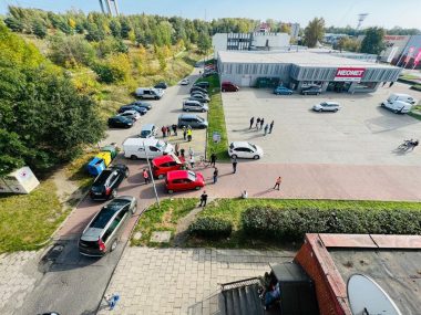 Straż Miejska nie mogła usunąć protestujących - to droga wewnętrzna Straż Miejska nie mogła usunąć protestujących - to droga wewnętrzna