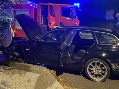 Kierowca bmw uciekł, ale... wrócił Kierowca bmw uciekł, ale... wrócił