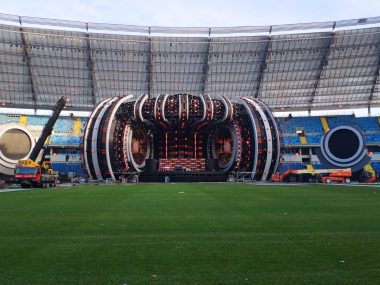 Scena na Stadionie Śląskim Scena na Stadionie Śląskim