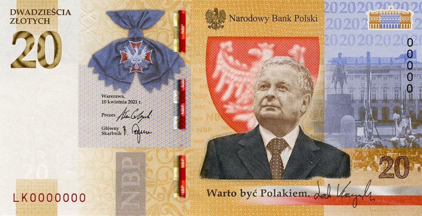 Banknot 20 zł Lech Kaczyński