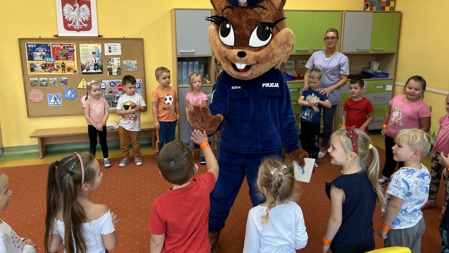 Największą atrakcją jest policyjna maskotka - sierżant Ruda