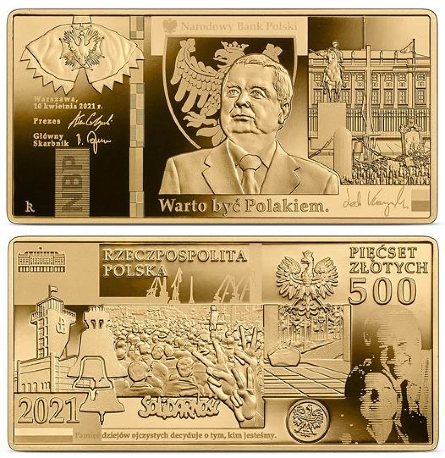 Moneta 500 zł Lech Kaczyński