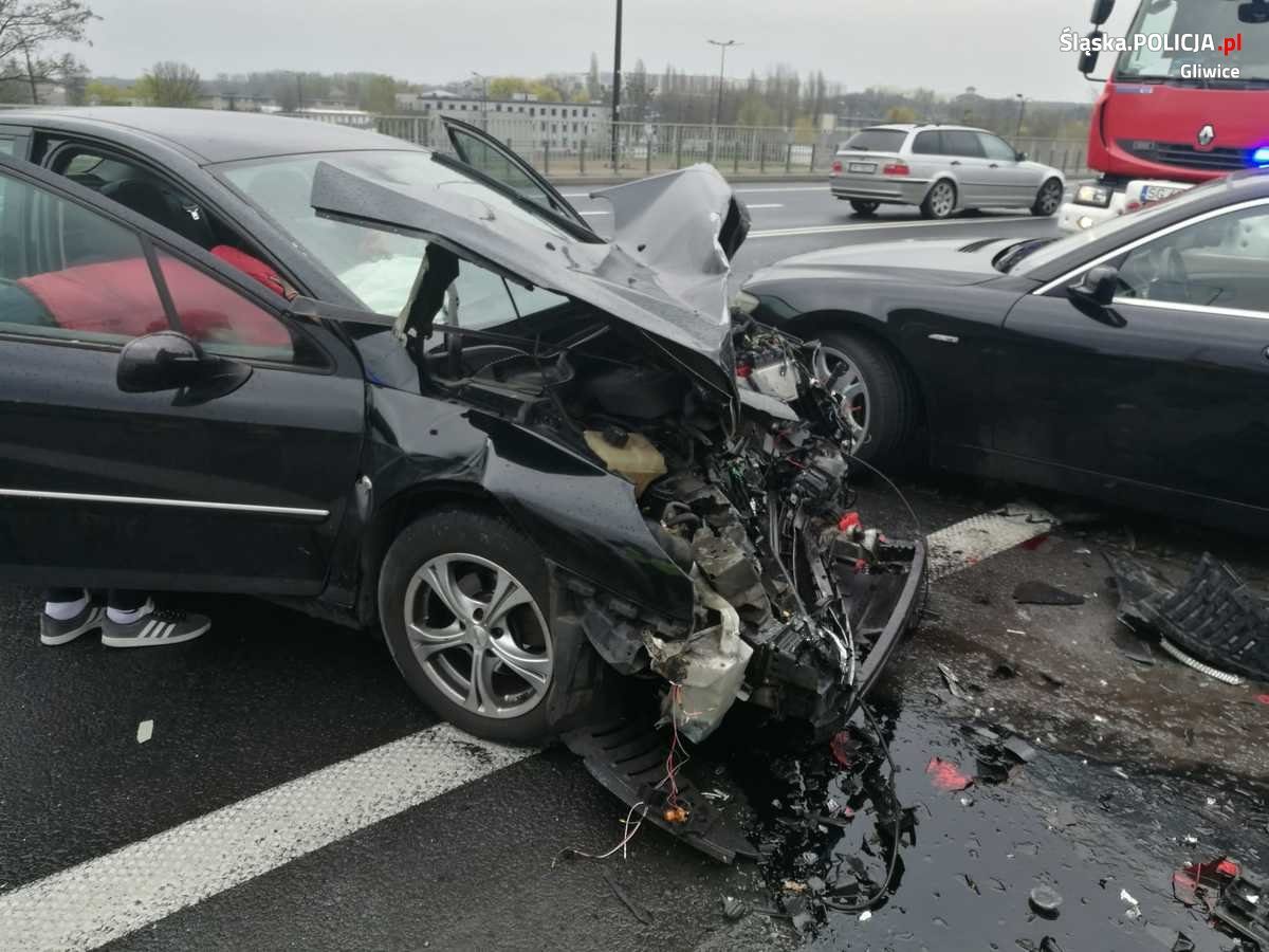 Wypadek BMW Gliwice