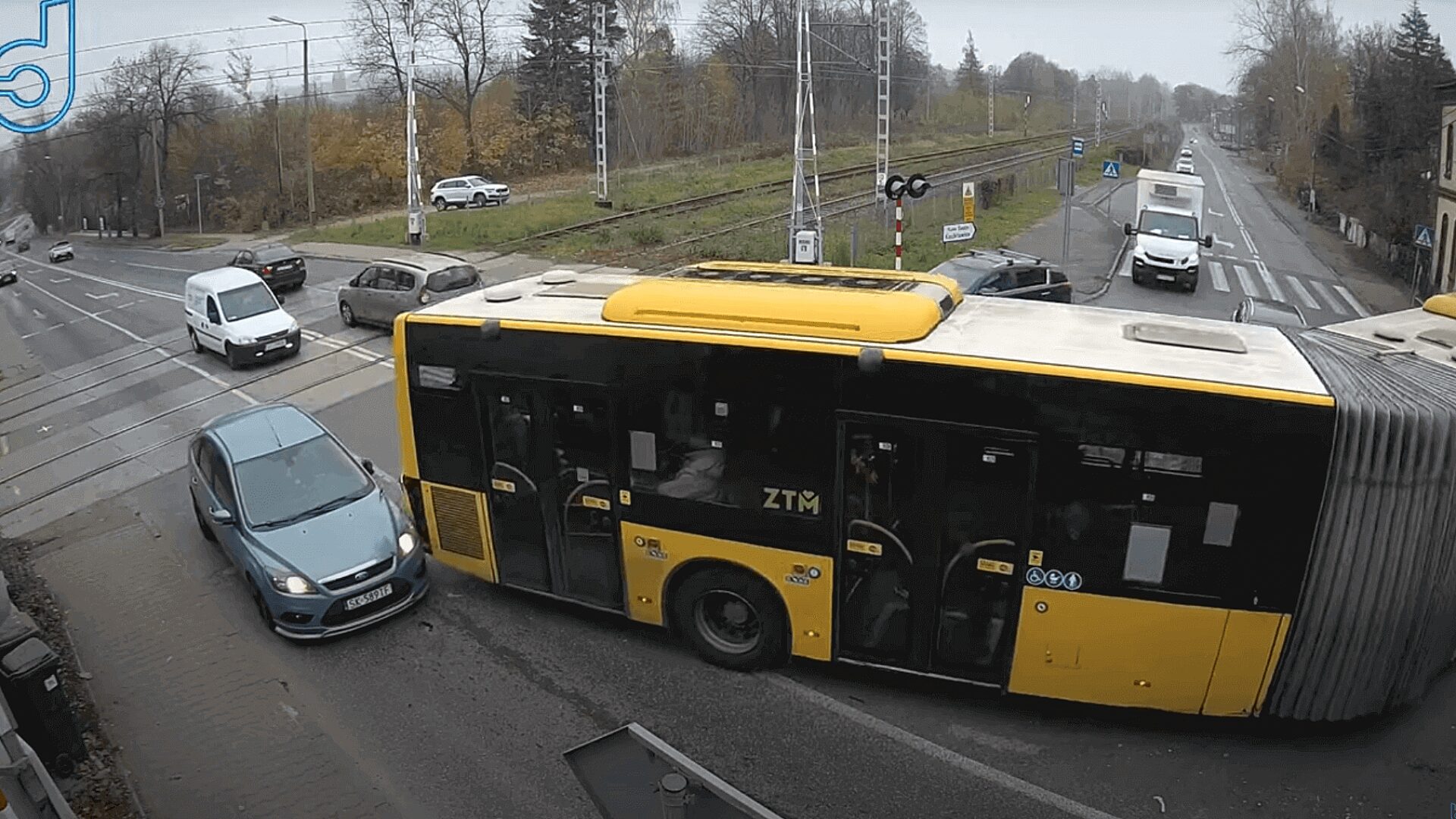 Kolizja przejazd wirek Kolizja przejazd wirek