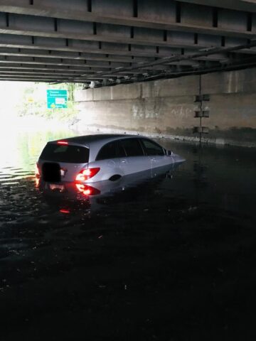 Zalana ul Asfaltowa, Ruda Śląska Zalana ul Asfaltowa, Ruda Śląska