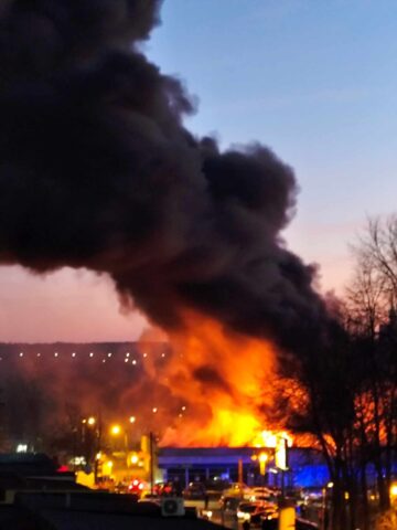 Pozar wirek ruda slaska 25 11 2024 3 Pozar wirek ruda slaska 25 11 2024 3