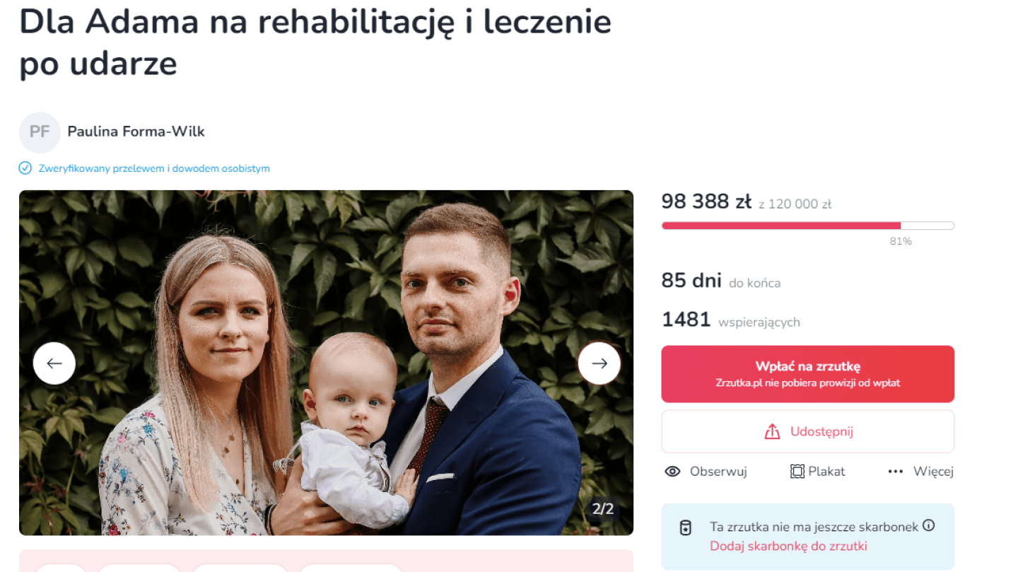 Strazak na rehabilitacje